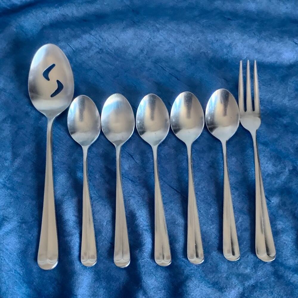 7 Pieces Towle Liberty Bell Stainless Flatware Supreme Cutlery SCC Fork Spoons